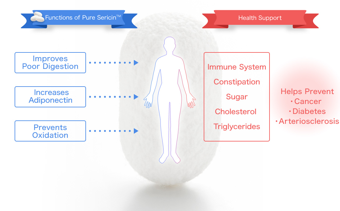 Functions of Pure SericinTM